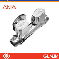 ANA MINI BALL VALVE THREE WAYS 2 VALVE  DOUBLE ANGLE VALVE