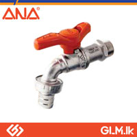 ANA BRASS GARDEN HOSE BIBCOCK TAP 1/2