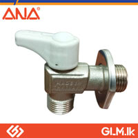 ANA BRASS MINI 90°  VALVE  LONG THREAD 1/2