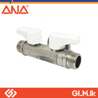 ANA MINI BALL VALVE 3 WAYS 2 VALVE DOUBLE ANGLE VALVE (WHITE COLLECTION)