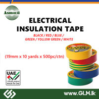 ASMACO Electrical Insulation Tape( black / red / blue /  green / yollow green / white)  (19mm x 10 yards x 500pc/ctn)