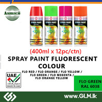 ASMACO Spray Paint Fluorescent Colouer 400ml FLO GREEN (RAL6038)