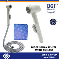 BIDET SPRAY WITH SS HOSE WHITE