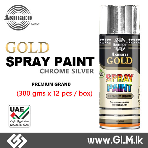 ASMACO CHROME SILVER SPRAY PAINT 400ML