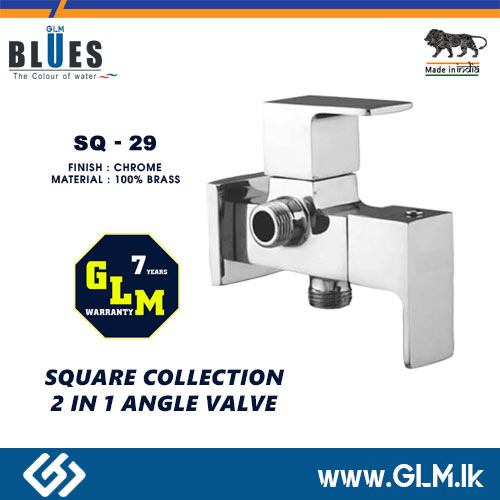 BLUES 2 IN 1 ANGLE VALVE SQUARE COLLECTION SQ-29