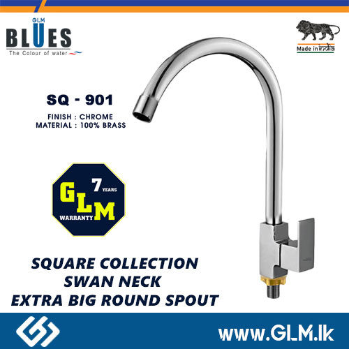 BLUES SWAN NECK EXTRA BIG ROUND SPOUT SQUARE COLLECTION SQ-901