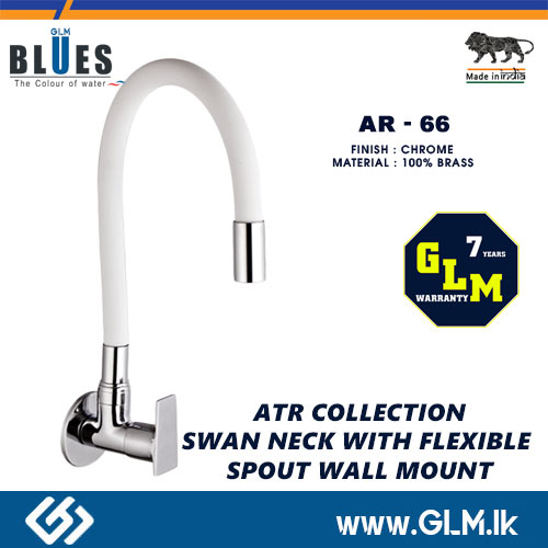 BLUES SWAN NECK WITH FLEXIBLE SPOUT WALL  MOUNT  ART COLLECTION AR-66