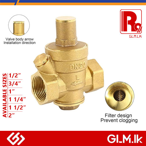 R9 BRASS ADJUSTABLE WATER PRESSURE REDUCING VALVE  1/2