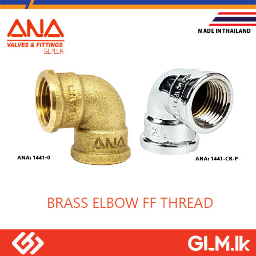ANA BRASS ELBOW FF THREAD CHROME PLATED  1/2