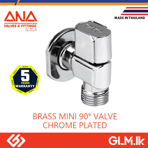 ANA BRASS MINI 90° VALVE CHROME PLATED 1/2