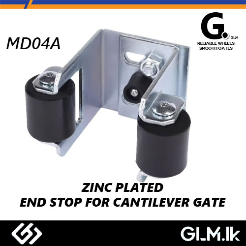 G. ZINC PLATED  END STOP FOR CANTILEVER SILDING GATE