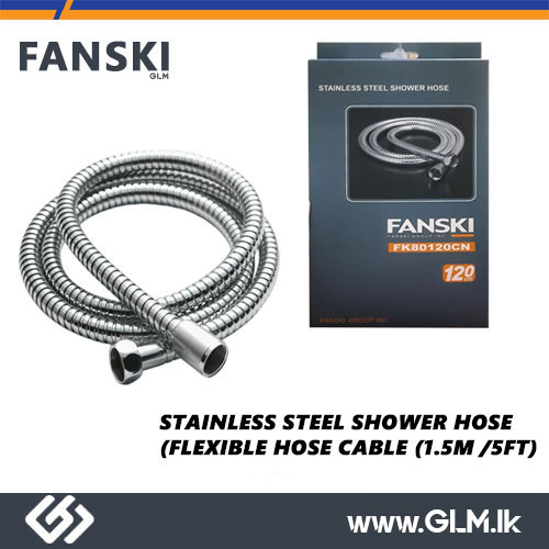 FANSKI STAINLESS STEEL SHOWER HOSE  (FLEXIBLE HOSE CABLE (1.5M /5FT)
