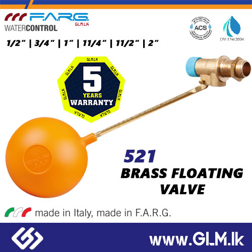 FARG BRASS FLOATING VALVE 1 1/2
