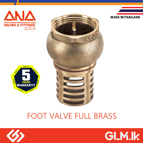ANA FOOT VALVE FULL BRASS   1  1/2 