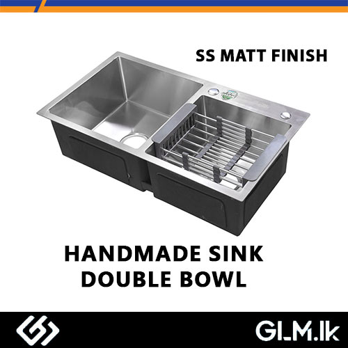 HANDMADE SINK DOUBLE BOWL SS MATT