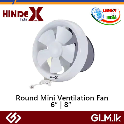 HINDEX ROUND MINI VENTILATION FAN 8”