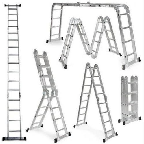 MULTY PURPOSE ALUMINIUM LADDERS NATURAL ( 3 X 3) - 12FT