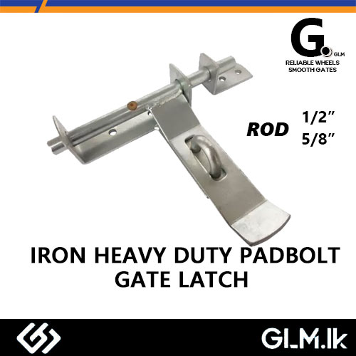 G. (DOT) IRON HEAVY DUTY PADBOLT GATE LATCH ROD 1/2”