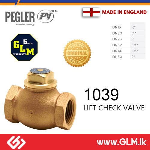 PEGLER BRONZE LIFT CHECK VALVE DN32 (1¼