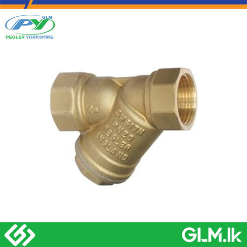 PEGLER BRASS Y PATTERN STRAINER 1 1/2