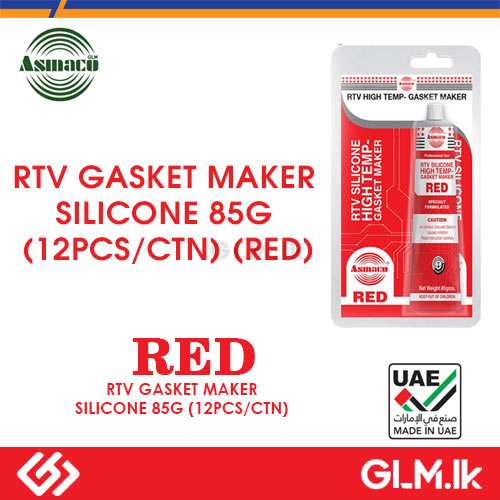 ASMACO RTV Gasket Maker  Silicone 85g  (12pcs/ctn) (red)