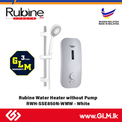 RUBINE INSTANT WATER  HEATER  WITHOUT PUMP-WHITE