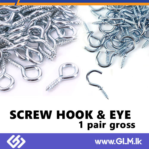 SCREW HOOK & EYE – 1 PAIR – GROSS