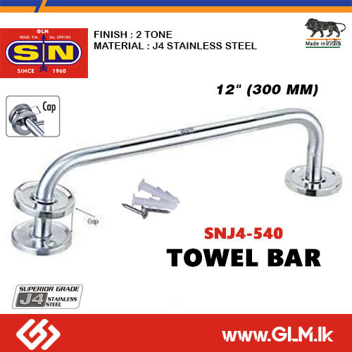 SN J4 540 SS TOWEL ROD 12