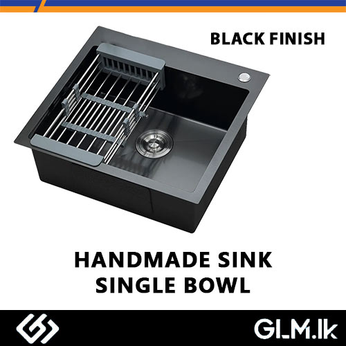 SS HANDMADE SINK SINGLE BOWL BLACK