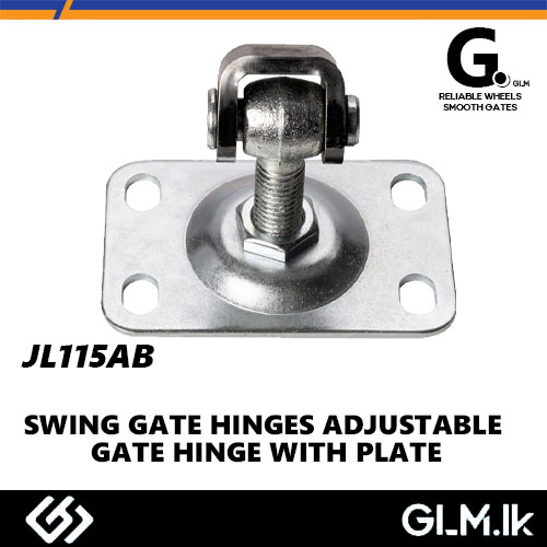 G. SWING GATE HINGES ADJUSTABLE GATE HINGE WITH PLATE