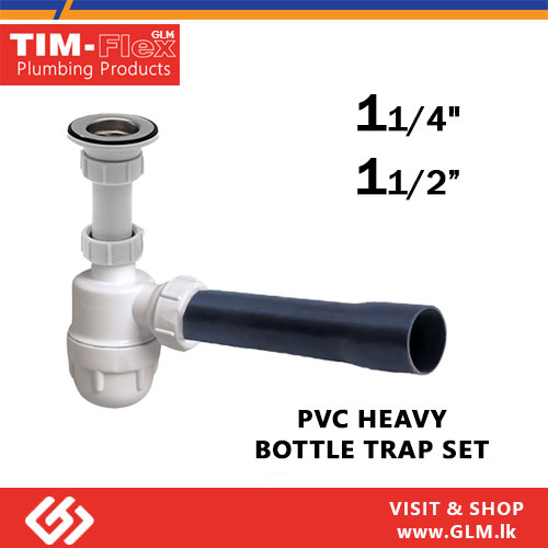 TIM FLEX PVC HEAVY BOTTLE TRAP SET  1 1/2”