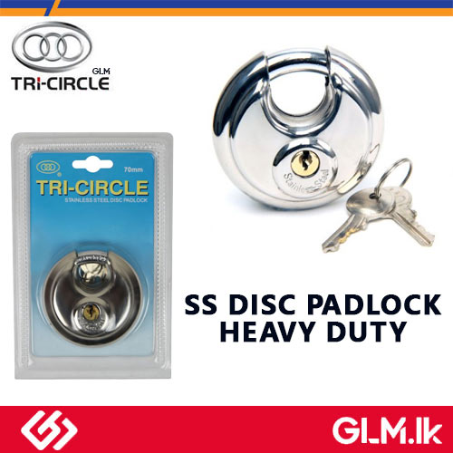 TRICIRCLE SS DISC PADLOCK HEAVY DUTY 2 1/2