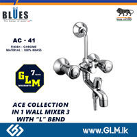 BLUES 3 in1  WALL MIXER WITH L BEND ACE COLLECTION AC-41