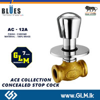 BLUES CONCEALED STOP COCK ACE COLLECTION AC-12    SIZE 3/4