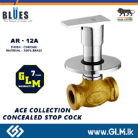 BLUES CONCEALED STOP COCK ART COLLECTION AR-12A SIZE 3/4