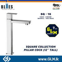 BLUES PILLAR COCK 12” TALL SQUARE COLLECTION SQ-16
