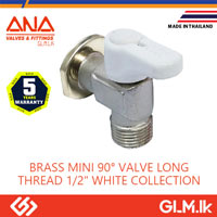 ANA BRASS MINI 90°  VALVE  LONG THREAD 1/2