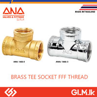 ANA BRASS TEE SOCKET FFF THREAD 1/2