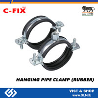 C FIX HANGING PIPE CLAMP (RUBBER) 1/2 