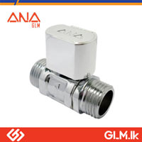 ANA BRASS MINI BALL COCK VALVE MM THREAD CHROME PLATED  1/2