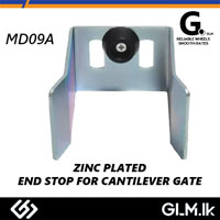 G. ZINC PLATED   END STOP FOR CANTILEVER GATE