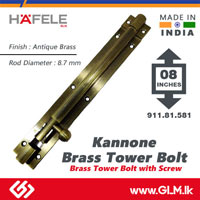 HAFELE BRASS TOWER BOLT ROUND 8