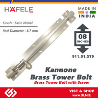 HAFELE BRASS TOWER BOLT ROUND 8