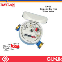 BAYLAN BRASS SINGLE JET DRY TYPE WATER METRE 1/2