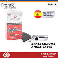 KROMIC 742129 BRASS CHROME ANGLE VALVE