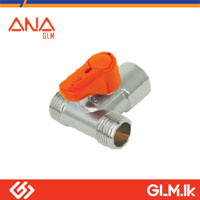 ANA BRASS MINI BALL COCK VALVE MFM THREAD  1/2