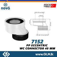 NOVA 7152 PP ECCENTRIC WC CONNECTOR 40 MM