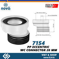 NOVA 7154 PP ECCENTRIC WC CONNECTOR 20 MM