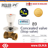 PEGLER CONCEALED VALVE (STOP VALVE) (¾