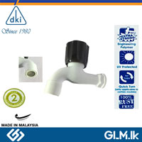 DKI BIB TAP ROUND WITH FILTER BLACK HEAD 1/2